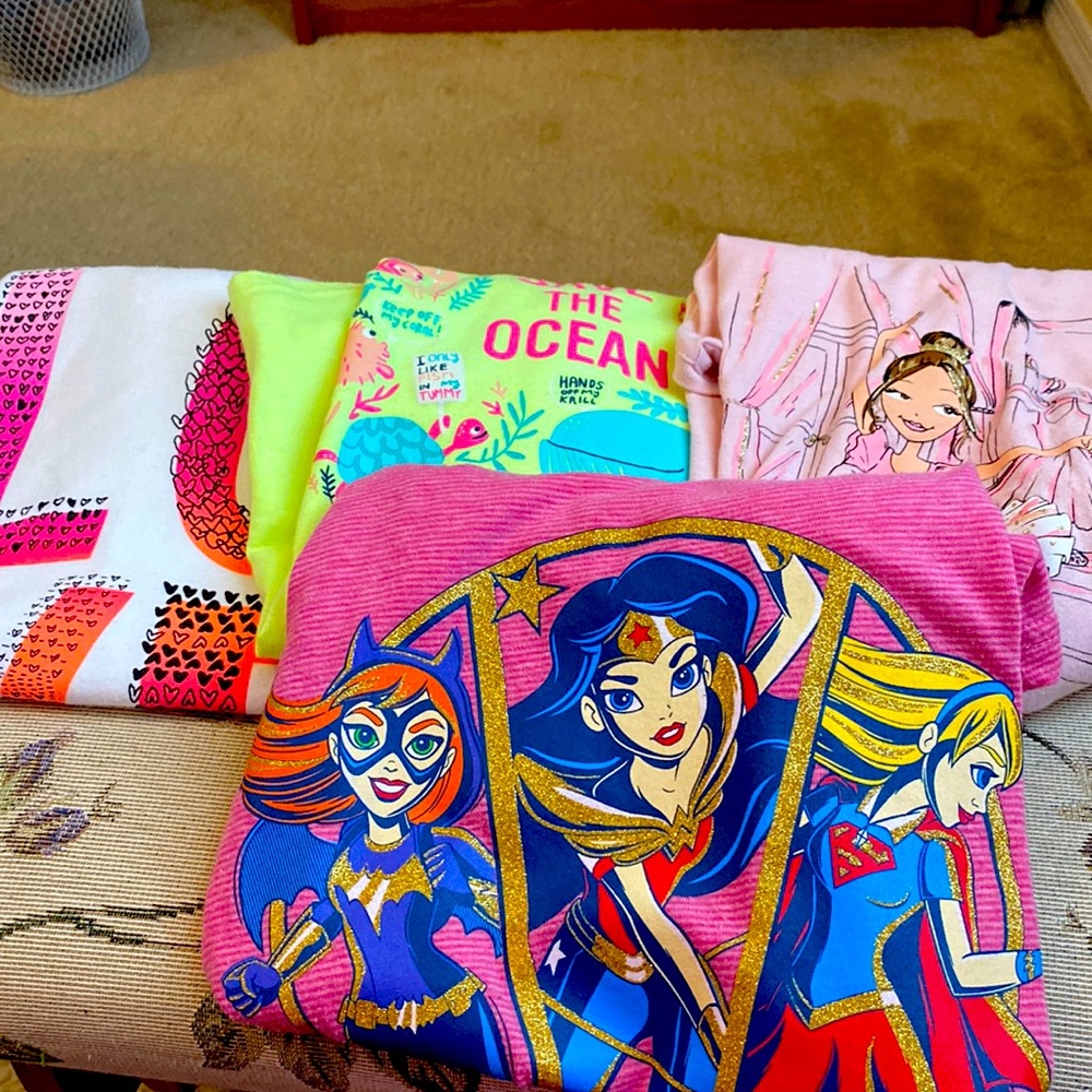 Lot of 4 Big girls Shirts